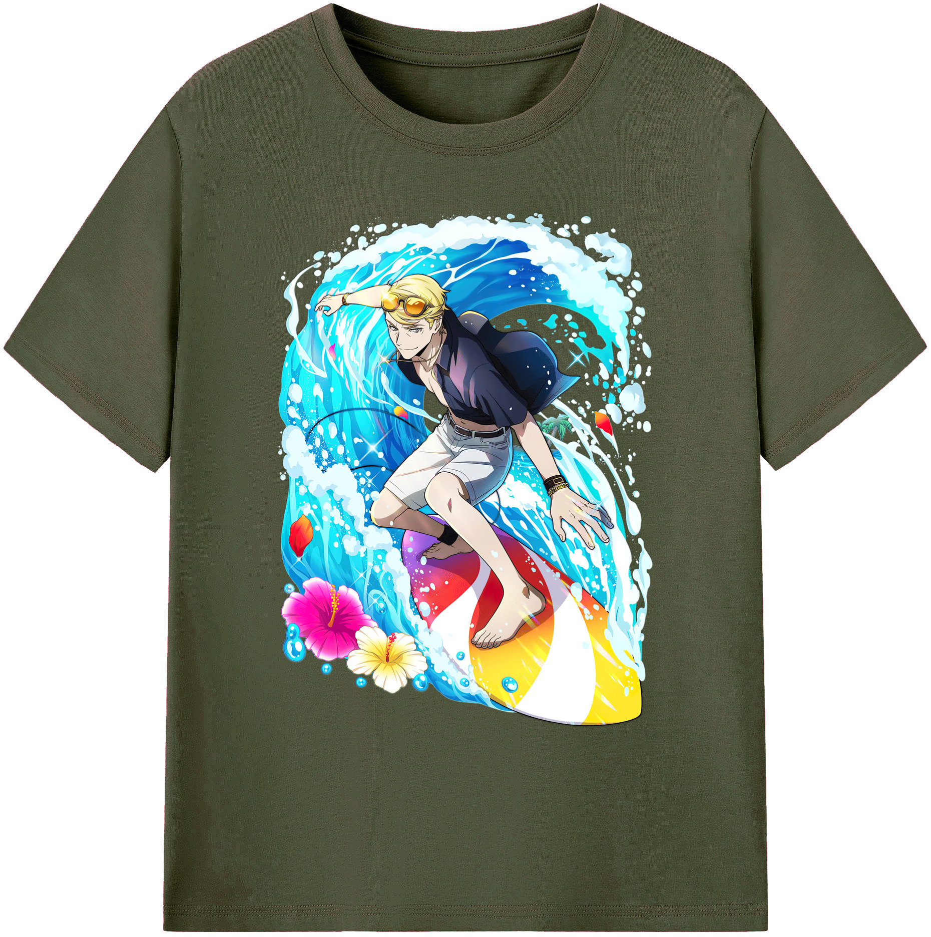 （画像用） 文豪ストレイドッグス Bungo Stray Dogs 綿100％ メンズ半袖Tシャツ｜肌触りやわらか＆通気性
